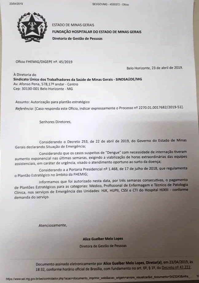 Situa o De Emerg ncia Sind Sa de MG
