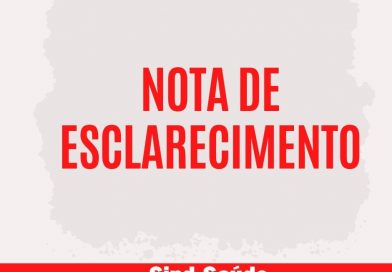 Nota do Sind Saúde MG referente as mobilizações contra a suspensão do pagamento do Piso Salarial da Enfermagem.