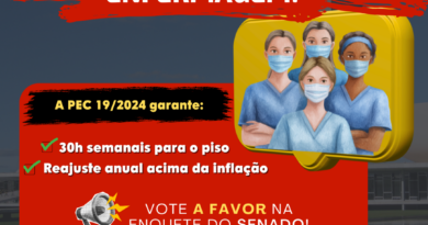 Mobilização nacional da enfermagem coloca em pauta valorização da categoria e correção de distorções no Piso salarial